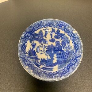 Occupied Japan Blue Willow Child's Plate